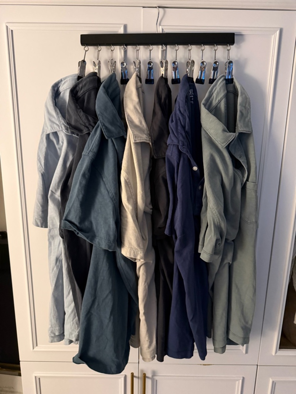 J. Crew Men's Polo Shirts in Blue, Navy, Gray, and Cream Tones